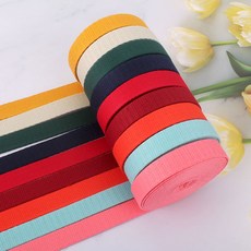 짱패브릭 (450cm)20mm 하네스 리드줄 3중직 웨이빙 DIY, 연베이지, 1개