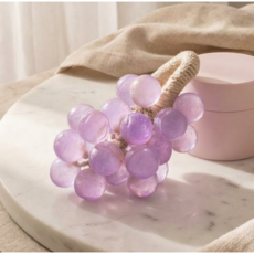 틱톡 상품 실물 같은 크리스탈 포도 모양 수제 DIY 아로마테라피 비누, 보라색 25개알 입 - 포도향