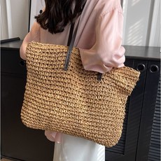 빅숄더 라탄백 왕골가방 비치백 여름 휴가 가방