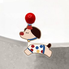 波點臘腸狗馬桶提蓋器，免觸碰掀蓋器，亞克力材質，防髒汙提手，可愛造型，多色可選, 啵啵小狗B2提蓋器【優質亞克力款*高品質