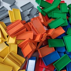 에듀쌤 창의 멀티블록 1200pcs+보관함 기관용 무지세트, 1개