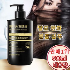 탈모완화 볼륨 샴푸 500ml 대용량 오일 컨트롤 산뜻하고 영양 샴푸 미용실 두피 케어 샴푸 풍성한 헤어, 영양 샴푸 *500ml, 2개