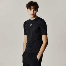 [백화점 정품] 스파이더 남성 냉감 베이스 레이어 반팔 티셔츠 SPJPCNCS201MBLK