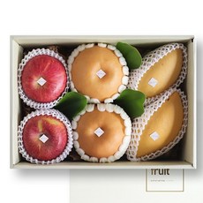 [선물세트] 프리미엄 명절 혼합 과일 선물세트 사과2+배2+노란망고2, 1세트