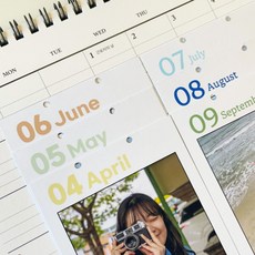 [주문제작 포토 편지지] 1년의 추억을 담은 달력형 미니앨범 1주년/기념일 포토편지지, 1. 고딕 디자인, 1. 한 컷 버전