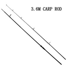 3.6M 碳纖維鯉魚竿, 3.6 槍灰導環