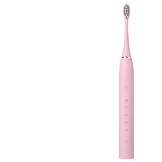 DY-600C 磁浮聲波電動牙刷 USB充電 軟毛成人用, DY - 600C粉色 送原裝4刷頭 TypeC電源線, 1個, 如圖所示