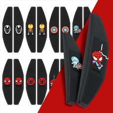 자동차 문콕방지 도어가드 차량 스폰지 차 고무 패드, 아이언맨 캐릭터슬림도어가드, 1개