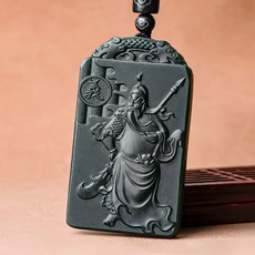 沁月珠華‹附鑒定證書›正品天然和田玉墨玉龍牌掛件生肖玉石吊墜霸氣高端男女款掛墜批發, HT04, 1個