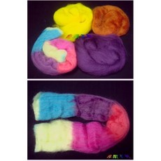 非織不可 羊毛氈 長纖羊毛條 10公克/包, 1個