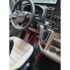 福特 旅行家 15-22年 9人座 TOURNEO CUSTOM 專車專用耐磨防水腳踏墊, 黑,前三排 不含後車廂