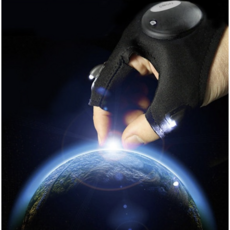 생활캡틴 라이트장갑 랜턴낚시장갑 led 다용도 장갑, 1개