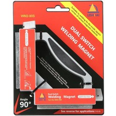 工具台灣出貨力帥 Wm2磁性可調節焊接固定器強 磁控制磁力直角定位焊接工裝夾具kwoyu, 1個, WM2 - S