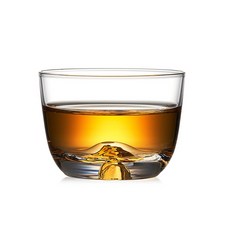 手工吹製 玻璃主人杯 日式水晶透明 品茗杯 茶道 酒杯 100ml, 1個, 金山杯 約100ml,200mL以下
