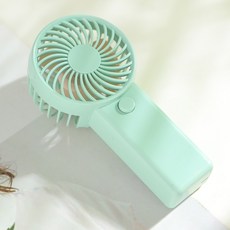 迷你手持風扇 USB充電便攜式桌面風扇, 小風扇, 綠色【電池款】ZY-2501