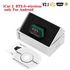 자동차 진단기 PK 5 자동 fi 진단 0 와이파이 iCar2 Wi ELM OBD2 도구 327 V1 Vgate 1 OBD 2 BT3 스캐너 V2 ELM327 odb2, BT3.0 Green, 1개, BT3.0 Green