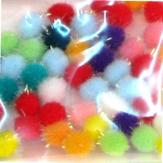 칼라 반짝이 혼합색 뿅뿅이 솜방울 꾸미기재료 8mm RLWB6E239, 본상품