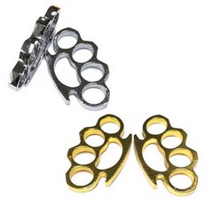 알루미늄 너클 H-24 2p, 금색, 2개