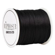 비탄성 염주끈 밴딩 불교용품 염주 염주만들기 염주줄, B. 라인7 블랙 두께 .5mm 약 70