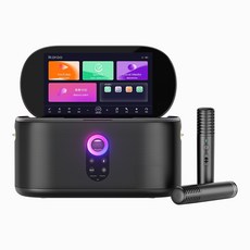 Ikarao觸控螢幕卡拉OK音響組，雙無線麥克風，支援YouTube/Spotify，家庭K歌首選, SHELL S1