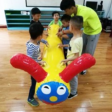 에어바운스 키즈카페 축제 야외 스포츠 놀이기구 사다리, 어린이 4 인 애벌레