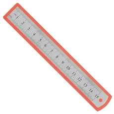 스텐 직자 철자 150mm 철자 스틸자 A타입 15cm, 실버, 1개