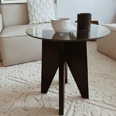거울 우드거울 거실 타원형 레트로 우드 벽거울, 27 50x50