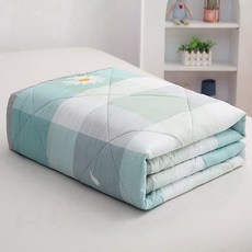 티류으스 여름 워싱면 차렵이불 싱글 더블 세탁기 가능 어린이 유아 간절기 얇은 이불 AB, 꽃은 피넬리아로 피웁니다
