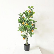 유주나무 낑깡나무 금귤 감나무 데코 장식 레몬 나무 대형 조화 분재 매장 소품