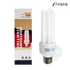(A)두영조명 삼파장 전구 EL 20W E26 주광색 / 전구색, 1개