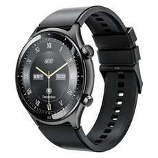 QCY S7 액티브 GT 스마트워치, 나이트 미스트 블랙, 3.63cm