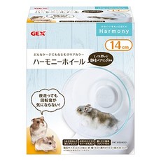 胖頭龍批發工廠 GEX 65310 寵物鼠透視屋 倉鼠玩具, 1個, 愛鼠靜音兩用立掛滾輪,14公分