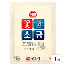 해표 꽃소금, 3kg, 1개