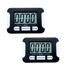 리빙온 디지털 쿠킹 타이머, 블랙, 2개