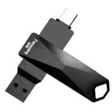 FANXIANG梵想 F379PRO USB3.2 Gen2 Type-C 雙頭固態隨身碟 400MB/s 蘋果安卓適用, 1個, 128GB