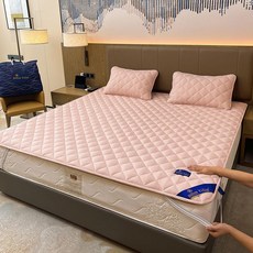 라텍스 매트리스 매트 세탁 가능한 기숙사, 1cm, 매트리스 패드-호텔 연분홍