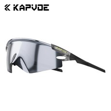 Kapvoe【X-VYSN技術鏡片】UV400運動太陽眼鏡：戶外自行車、釣魚、射擊、高爾夫、登山、棒球護目鏡, K410-01(送上管包), 1個