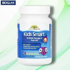 바이오글랜 키즈 오메가3 피쉬 오일 DHA EPA 과일맛 츄어블 30정, 1개