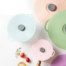 실리콘 다용도 냄비 뚜껑 전자렌지 냉장고 그릇뚜껑 다용도 덮개 커버, 2개, 그린31.5