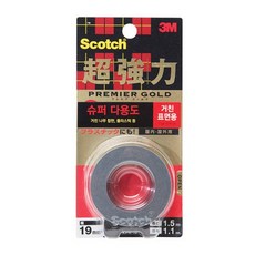 3M)양면테이프(K/초강력), 1개, KPR19/거친표면용/19mm*1.5m/M324487