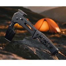 HX OUTDOORS 洛克疾鋒摺疊戰術斧 戶外露營多功能戰槌, 1個