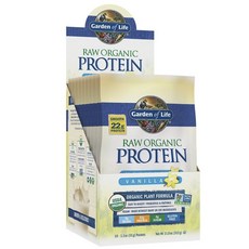 Garden of Life 植物配方高蛋白粉 香草味, 1個, 10片