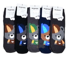 루피네상점 여성수면양말 하고 모자곰 그래픽 신사 수면 스니커즈 양말