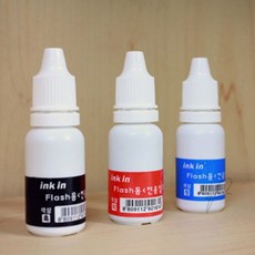 블루라운지 만년도장 충전용 리필잉크 소모품, 적색, 15ml, 적색