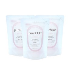 퓨어블 포밍 핸드워시 손세정제 리필파우치 핑크 300ml 3개