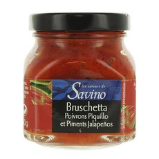 THE FLAVORS OF SAVINO 피퀼로 페퍼 브루스케타 140g 1팩 Piquillo Pepper Bruschetta - The Flavors, 1개