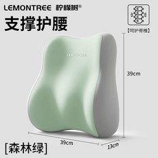 辦公室腰靠 護腰靠墊 久坐座椅椅子腰託 靠背墊, 舒享護腰  森林綠