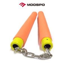 SG 무스포 스폰지 쌍절곤 11 오렌지 민무늬 특수고무 재질, 1개