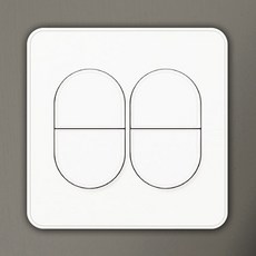 진흥전기 J시리즈 / 무광 화이트 / 무로고 / 단로 중4구 스위치, 1개