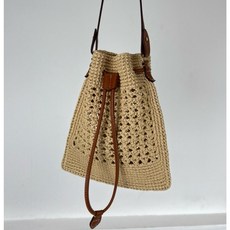뜨신 DIY 코바늘 미미 복조리 가방 바탕3볼+로고1볼, 베이지, 1개